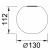 9346 Плафон ANDROMEDA